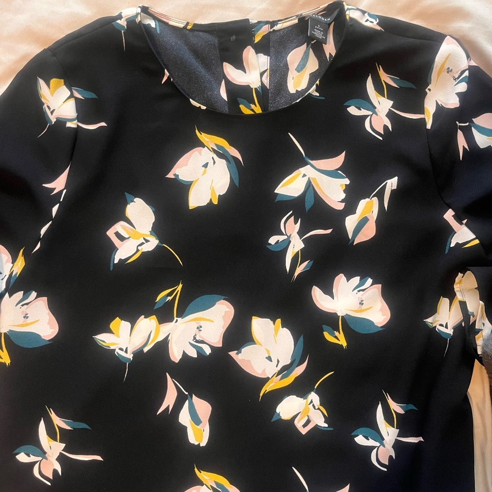 Halogen PS dress with flounce